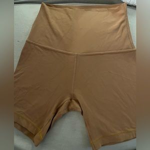 Lululemon light brown/tan 6 inch align shorts